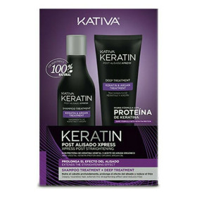 Brazilian Hair Straightener Set Kativa Keratin Express Post Alisado Lote 2 Pieces