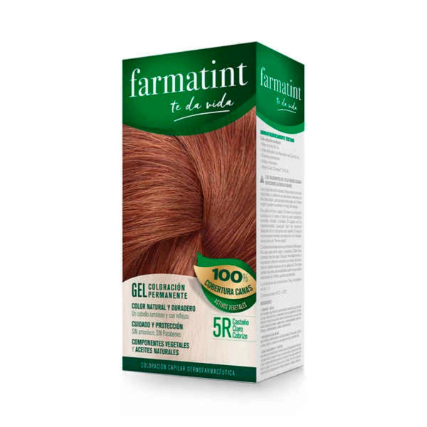 Permanent Dye Farmatint 380231 Nº 5r-Castano Claro Cobrizo (5 Units)