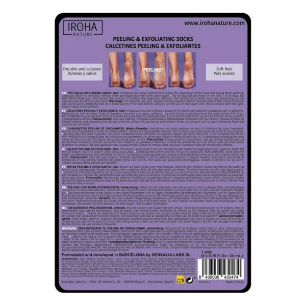 Moisturising Socks Iroha IN/FOOT-3 (1 Unit)