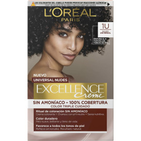 Permanent Dye L'Oreal Make Up Excellence Black Nº 1-Black (5 Units)