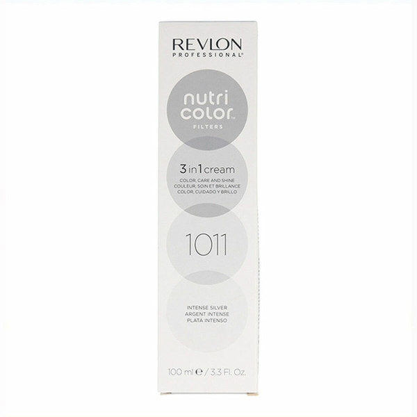 Permanent Colour Creme Revlon Nutri Color 1011 - Intense Silver Nº 1011 Intense Silver 100 ml 3-in-1