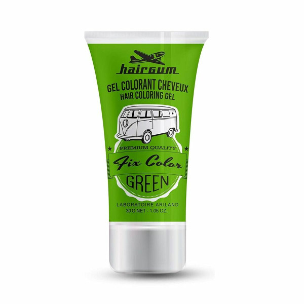 Non-permanent Colour Hairgum Fix Color Green 30 ml Styling Gel