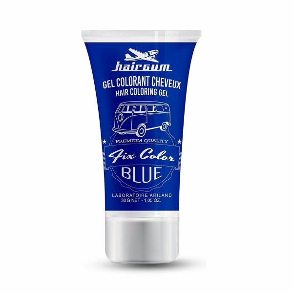 Non-permanent Colour Hairgum Fix Color Blue 30 ml Styling Gel