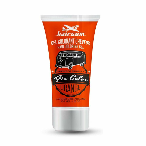 Non-permanent Colour Hairgum Fix Color Orange 30 ml Styling Gel