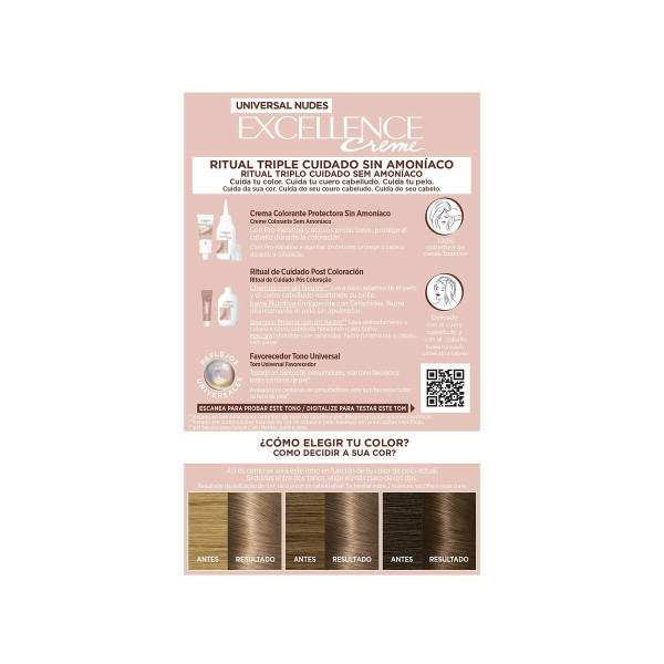 Permanent Dye L'Oreal Make Up Excellence Dark Blonde Nº 6u-Dark Blonde (5 Units)