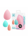 Make-up Sponge Ilū Esponjas Lote Multicolour 3 Pieces