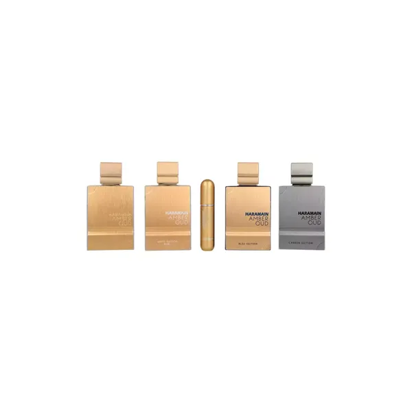 Set Al Haramain Amber Oud Collection 4 x 60ml - Amber Oud Gold Edition + Amber Oud Bleu Edition + Amber Oud White Edition + Ambe