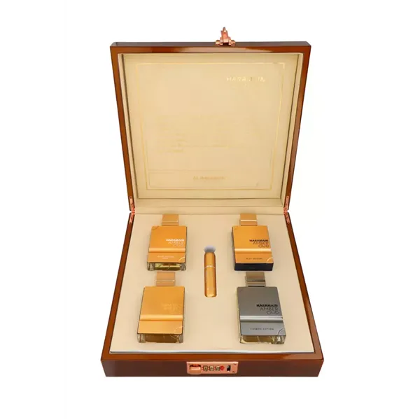Set Al Haramain Amber Oud Collection 4 x 60ml - Amber Oud Gold Edition + Amber Oud Bleu Edition + Amber Oud White Edition + Ambe