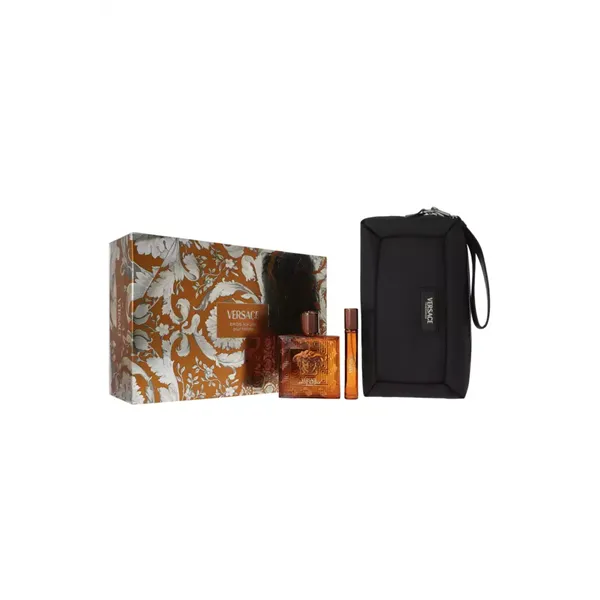 Set Versace Eros Najim Parfum 100ml + Parfum 10ml + Pouch