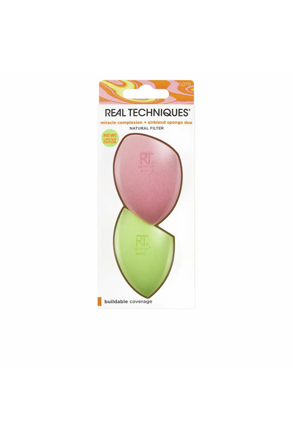 Make-up Sponge Real Techniques Miracle Complexion Airblend Limited edition (2 Units)