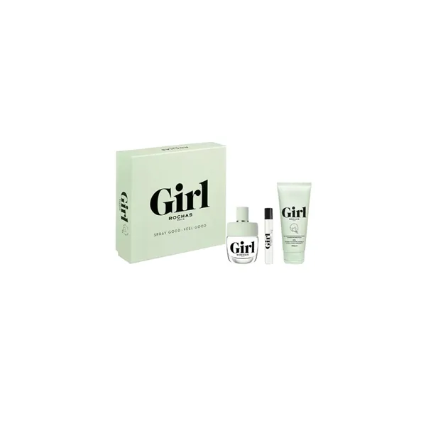 Set Rochas Girl Edt 100ml + Travel Spray 7,5 ml + Body Lotion 100ml