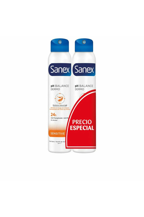 Spray Deodorant Sanex Sensitive 2 Units 200 ml