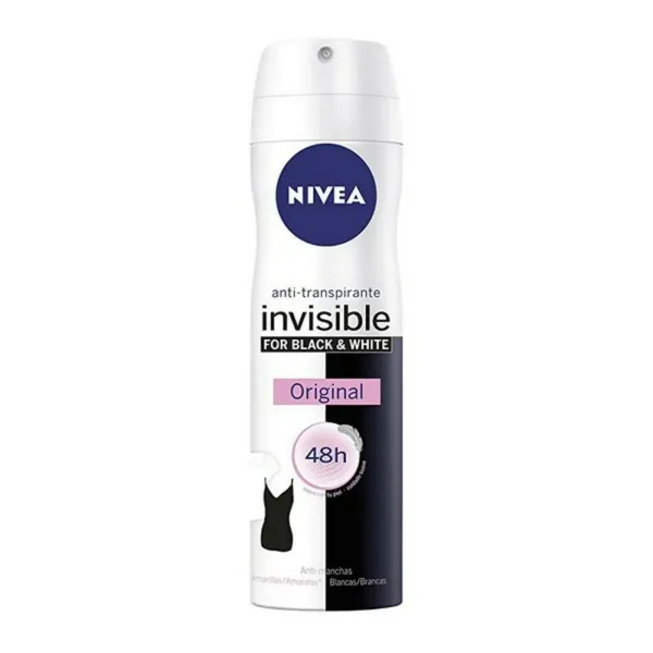 Spray Deodorant Black & White Invisible Nivea (200 ml)