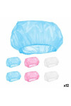 Shower Cap Set Multicolour 28 cm Plastic (12 Units)