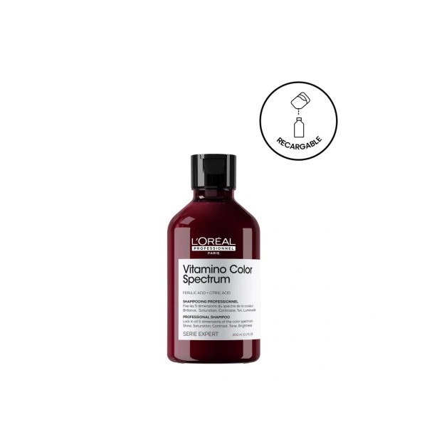 L'oreal Professionnel Vitamino Color Spectrum Champú Sin Sulfatos, Para Cabello Teñido, Fija El Color 300ml