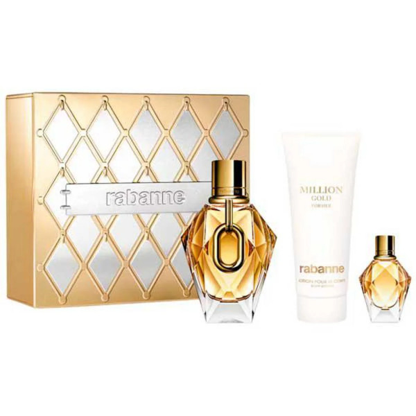 Paco Rabanne P Rabanne Million Gold For Her Eau De Parfum Recargable 90ml Lotion Pour Le Corps Loción Corporal 100ml Eau De Parf