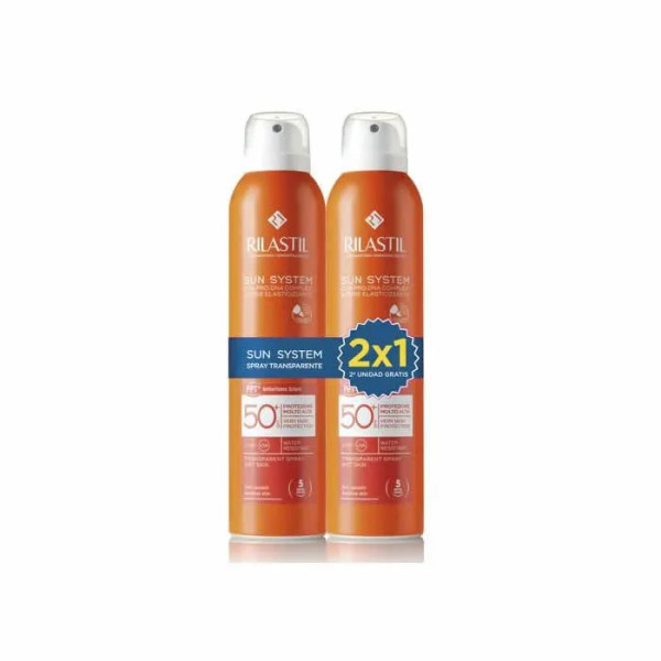 Rilastil Sun System Transparent Spray Wet Skin Spf50 + 2x200ml