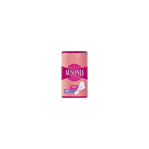 Ausonia Ultrafina Plus Compresas Super Alas 14 U