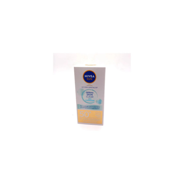 Nivea Sun Facial Uv Crema Solar Niacinamide Piel Clara Sfp50 40ml