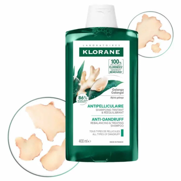 Klorane Anti Dandruff Rebalancing Treatment Shampoo 400ml