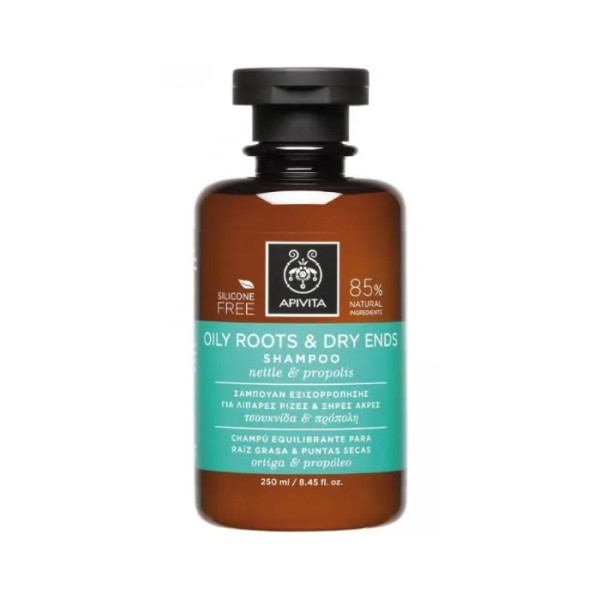 Apivita Shampoo for Fat Roots and Dry Tips 250ml