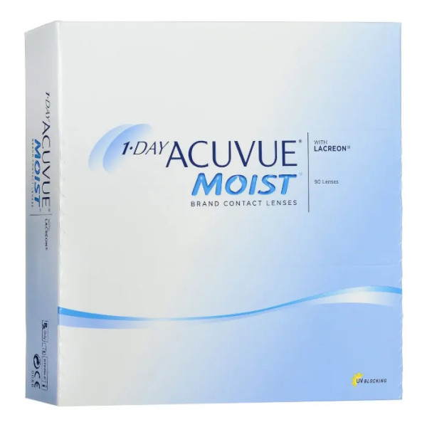 Acuvue Moist Contact Lenses 1 Day Replacement -4.00 BC/8.5 90 Units