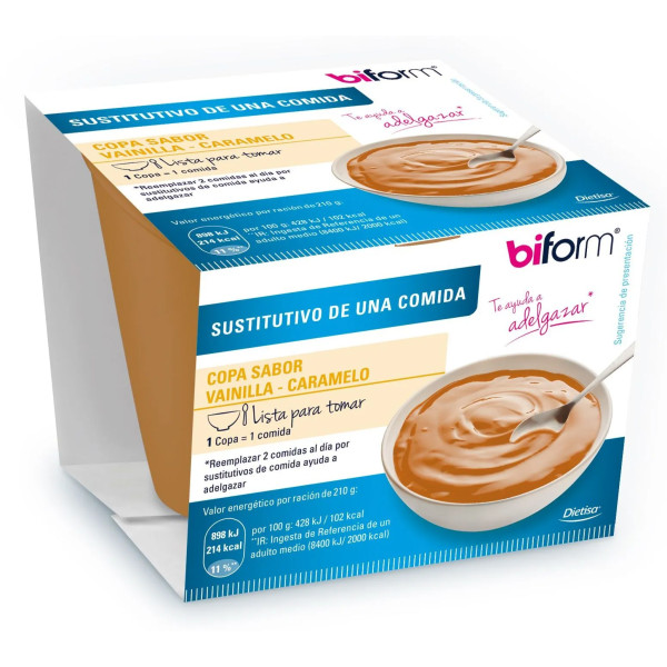 Biform Copa Vainilla-Caramelo 210 Grs