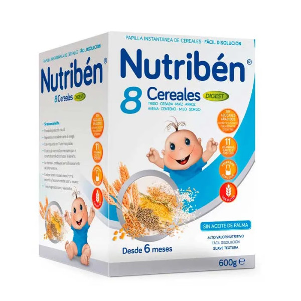 Nutribén Papilla 8 Cereals Digest 600g  