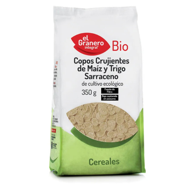 Granero Copos Crujientes De Maiz y Trigo Sarraceno Bio 350