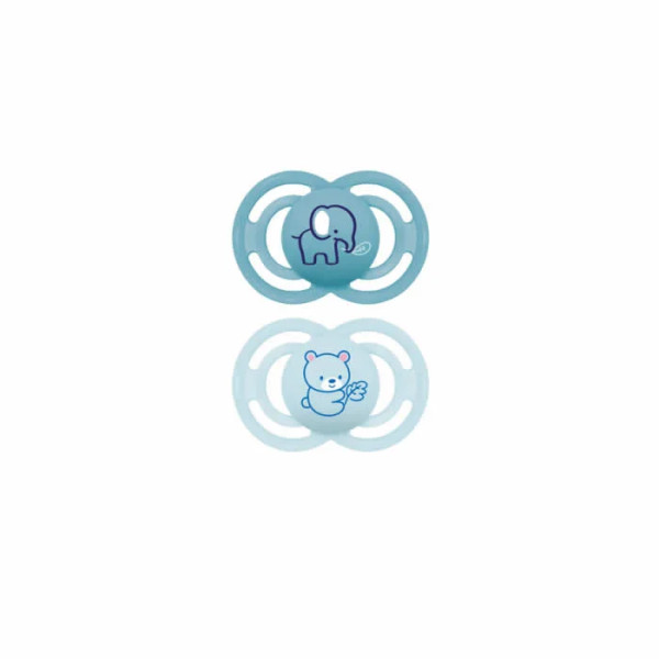 Mam Perfect +6M Silicone Pacifier Blue 2 Units