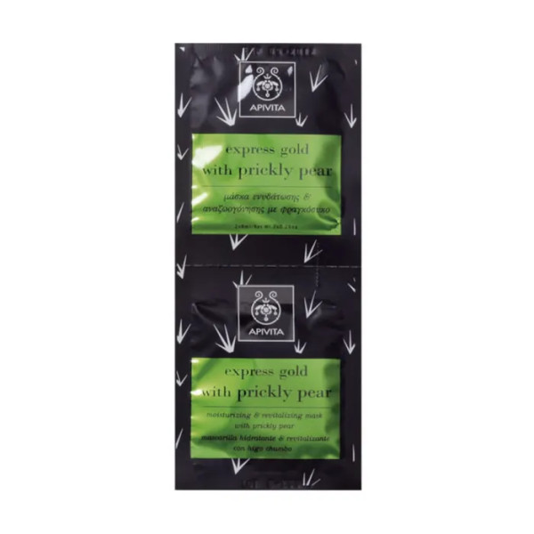 Apivita Moisturizing And Revitalizing Mask With Prickly Pear 2x8ml