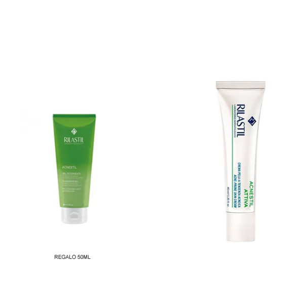 Rilastil Acnestil Attiva Anti-Imperfection Cream 40ml Set 2 Pieces