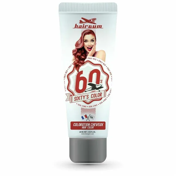 Daļēji Pastāvīga Krāsviela Hairgum SIXTY'S only