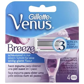 Skutimosi peiliuko papildymas Gillette Venus Breeze 4 Dalys (4) (4 vnt.)
