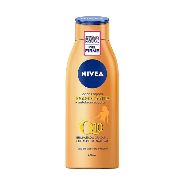 Kūno losjonas su savaiminiu įdegiu Nivea Q10+ 400 ml Savaiminio įdegio [losjonas / purškimas / pienas] Q10+