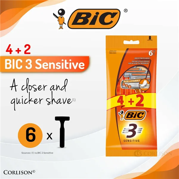 Manual shaving razor Bic