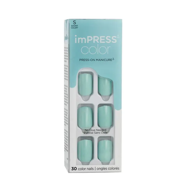 Kunstküüned Kiss imPRESS color Nº 008 Mint to Be (30 Ühikut)