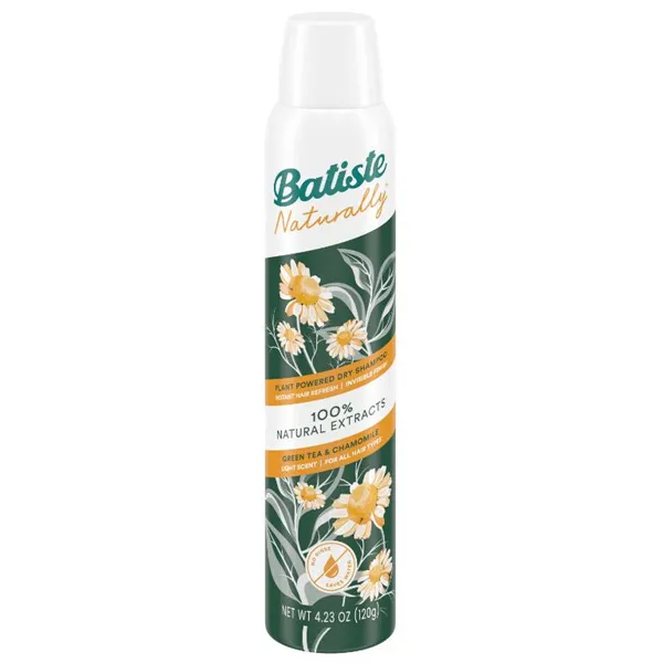 Сухой шампунь Batiste Naturally 200 ml Зеленый чай Ромашка
