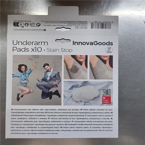 Kaenlaaluste Higipadjakesed Stain Stop InnovaGoods