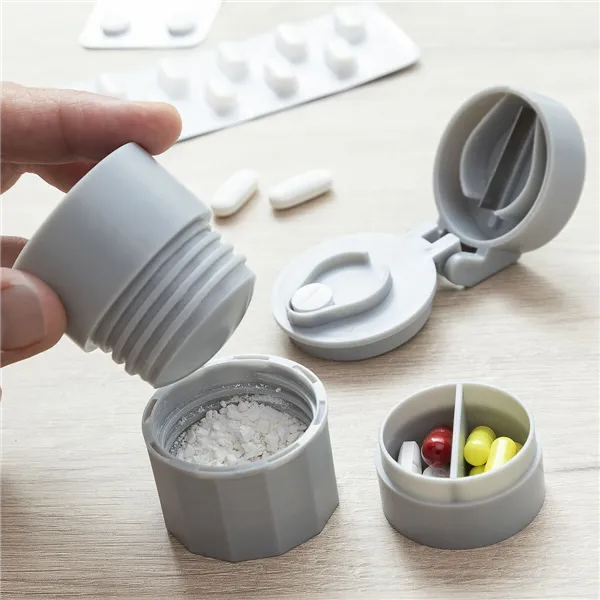 5-in-1 Pill Dispenser with Cutter and Crusher InnovaGoods Modelo Filvlok Grey Plastic (96 Pieces) (Refurbished B)