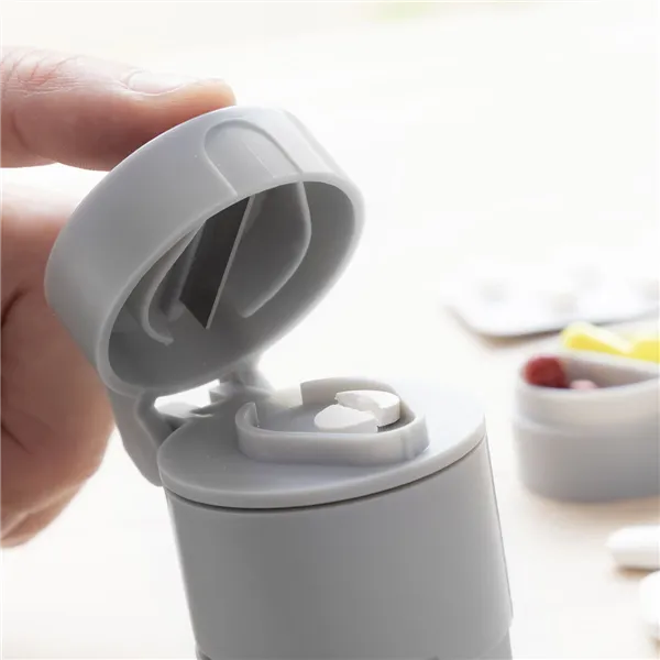 5-in-1 Pill Dispenser with Cutter and Crusher InnovaGoods Modelo Filvlok Grey Plastic (96 Pieces) (Refurbished B)