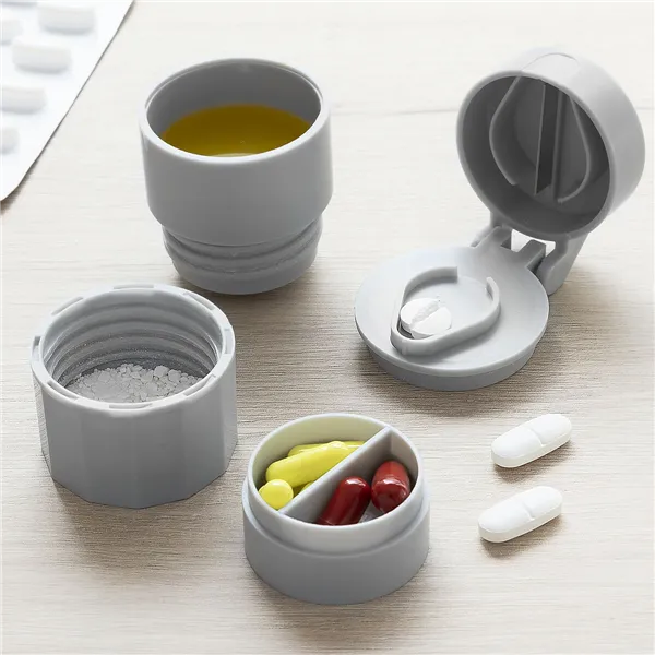 5-in-1 Pill Dispenser with Cutter and Crusher InnovaGoods Modelo Filvlok Grey Plastic (96 Pieces) (Refurbished B)