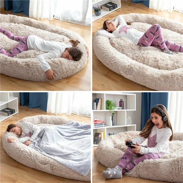 Inimese ja koera voodi | Human Dog Bed XXL InnovaGoods Beige