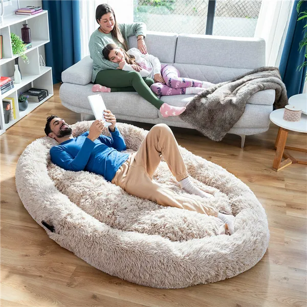 Inimese ja koera voodi | Human Dog Bed XXL InnovaGoods Beige