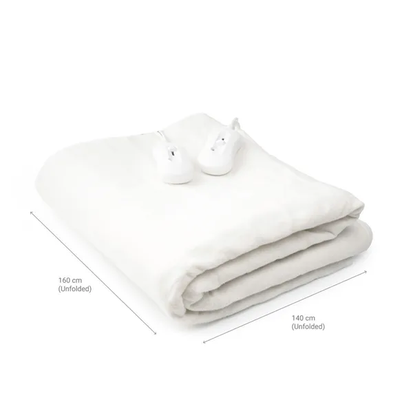 Dvivietis elektrinis antčiužinis Blewarm InnovaGoods Balta 140 x 160 cm 60+60 W (Naudoti A)