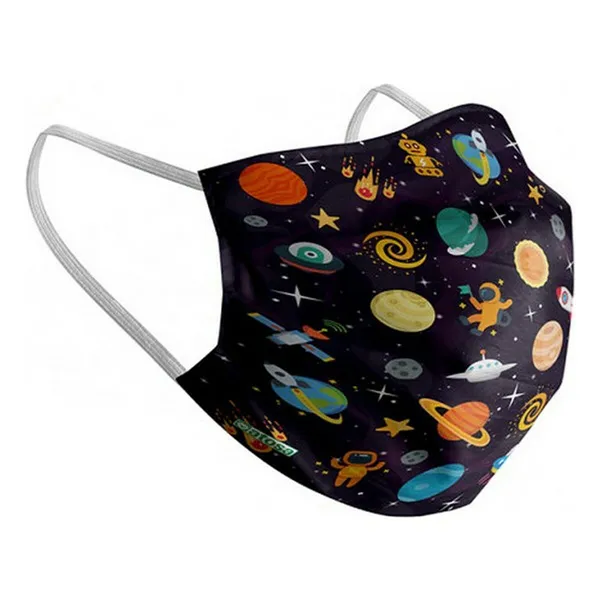 Hügieeniline taaskasutatav kangasmask/riidemask Space Laste