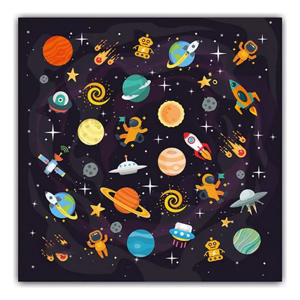 Hügieeniline taaskasutatav kangasmask/riidemask Space Laste