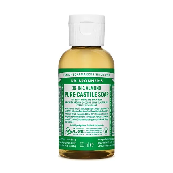 Жидкое мыло Dr Bronner's 60 ml Миндаль