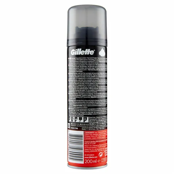 Skutimosi putos Gillette GSFR 200 ml