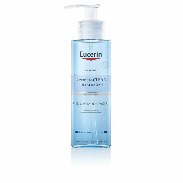 Veido valymo gelis Eucerin DermatoCLEAN Hyaluron Jautri oda (200 ml)